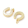 Brass Pave Natural White Shell Pendants KK-B141-09G-2