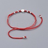 Feng Shui Adjustable Nylon Cord Braided Bead Bracelets BJEW-JB04976-01-4