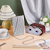 Metallic Polyester Braided Lace Trim OCOR-WH0678-20A-4