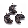 Natural Obsidian Tree of Life Wire Wrapped Pendants G-L520-E03-R-NF-1