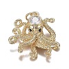 Brass Micro Clear & Black Cubic Zirconia Pendants X-ZIRC-F120-067G-1