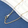 1/20 14K Gold Filled Singapore Chain Necklaces for Women Men NJEW-Z068-10G-3