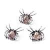 Natural Rhodonite Brooch G-A176-C16-1-1