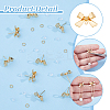 Brass Stud Earring Findings & Open Jump Rings KK-HS0001-79-4