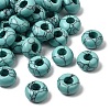 Synthetic Turquoise European Large Hole Beads X-G-Q442-15-1