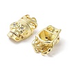 Rack Plating Skull Brass Micro Pave Cubic Zirconia Pendants KK-E102-19G-2