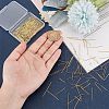 6 Styles 304 Stainless Steel Flat Head Pins STAS-AR0002-28G-3