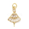 Brass Micro Pave Cubic Zirconia Pendants KK-H539-05G-1