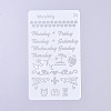 Plastic Reusable Drawing Painting Stencils Templates DIY-G027-G28-1