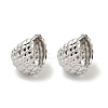 Round Brass Hoop Earrings EJEW-L211-011E-P-1