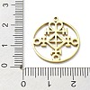 304 Stainless Steel Pendants STAS-D036-09G-3