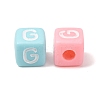 Opaque Acrylic European Beads AC-CBA7A73-01G-2