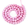 Anti-Tarnish Electroplate Glass Beads Strands X-EGLA-T021-6mm-15-03-2