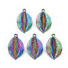 Rainbow Color Alloy Pendants PALLOY-S180-293-NR-1