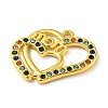 Ion Plating(IP) Real 18K Gold Plated 304 Stainless Steel Rhinestone Pendants STAS-P341-12G-02-2
