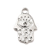 Tarnish Resistant 304 Stainless Steel Pendants Rhinestone Settings LS-STAS-E176-14P-1