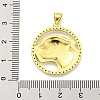 Brass Micro Pave Cubic Zirconia Pendants KK-K354-09D-G-3
