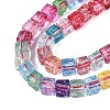 Crackle Transparent Glass Beads Strands GLAA-N062-4mm-01-4