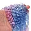 Transparent Painted Glass Beads Strands DGLA-A034-T1mm-A08-2