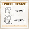 40Pcs 2 Style 304 Stainless Steel Lobster Claw Clasps STAS-LP0005-16-2