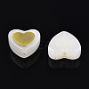 Imitation Jade Spray Painted Glass Beads LAMP-N032-05-C02-1