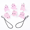 DIY Translucent Resin Pig Mobile Phone Strap Making Kits DIY-YW0011-17-1