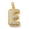 Brass Micro Pave Cubic Zirconia Pendants KK-E061-03G-05-1