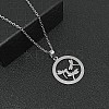 Non-Tarnish 304 Stainless Steel Pendant Necklaces for Women DY6370-1-2