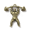 Tibetan Style Alloy Sport Pendants PALLOY-M217-43AB-1