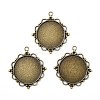 Vintage Tibetan Style Alloy Pendant Cabochon Settings LS-TIBEP-M018-92AB-NF-1