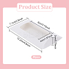 Paper Pillow Candy Boxes with Rectangle Visible Window LS-CON-WH0094-18A-2