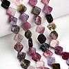 Natural Multicolor Tourmaline Beads Strands G-T140-04A-3