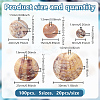 100Pcs 5 Styles Natural Akoya Shell Charms SHEL-HY0001-19-2