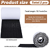 Rectangle Self Adhesive Polyester & Nylon Hook and Loop Tapes DIY-WH20002-129-2