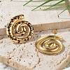 304 Stainless Steel Enamel Stud Earrings EJEW-Z084-15G-03-2