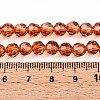 Baking Paint Transparent Glass Beads Strands LS-DGLA-A035-T6mm-A04-5