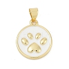 Brass Enamel Pendants KK-G522-45G-03-1