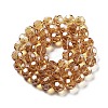 Electroplate Transparent Glass Beads Strands EGLA-A035-T10mm-A17-2