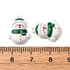 Christmas Themes Baking Paint Alloy Pendants FIND-G097-02I-3