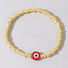Golden Glass Seed Beaded Stretch Breacelets CZ4431-1-1
