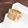 304 Stainless Steel Wide Band Finger Rings RJEW-F201-04G-5