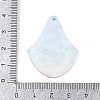 Marine Organism Series Fan Shape Acrylic Pendants OACR-Q101-03E-3