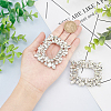 2Pcs Alloy Shoe Buckle Clips FIND-GF0002-79-3
