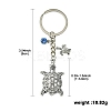 Alloy Rhinestone Keychain KEYC-YW00072-3