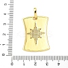 Brass Micro Pave Cubic Zirconia Pendants KK-C105-03G-3