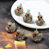 Halloween Opaque Resin Pendants RESI-K203-15-1