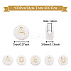 500Pcs 5 Style Plating Acrylic Beads PACR-BY0001-01-7