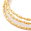7Pcs PVD Vacuum Plating 304 Stainless Steel Textured Ring Bangles Set for Women BJEW-A011-13D-G-3