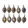 Natural Gemstone Pendants G-H065-3R-1