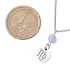 12Pcs 12 Styles 304 Stainless Steel Constellations Pendant Cable Chain Necklaces NJEW-JN05106-3